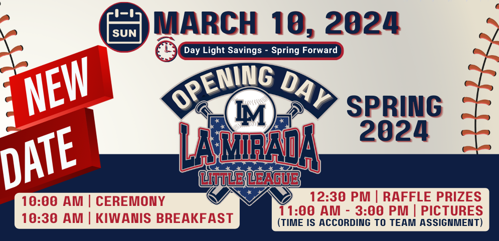 NEW DATE - OPENING DAY - SUNDAY MARCH 10th @ 10AM